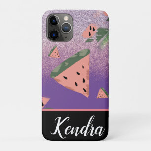 Case-Mate iPhone Case Illustration de pastèque d'été à motif scintillant