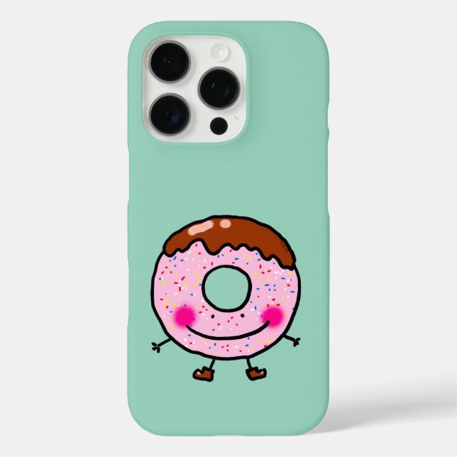 Coques Case-Mate iPhone Illustration de personnage de beignet à paillettes (Verso)