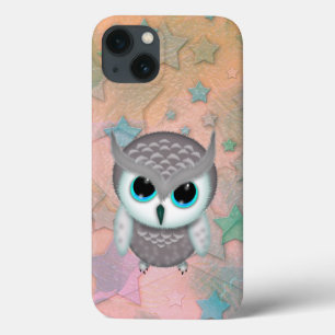 Coque Case-Mate iPhone Illustration de petit hibou cornu grincheux