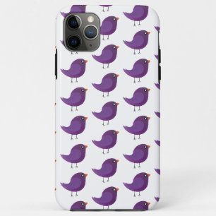 Case-Mate iPhone Case Illustration de petit oiseau violet mignon