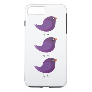 Case-Mate iPhone Case Illustration de petit oiseau violet mignon