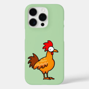 Coque iPhone 16 Pro Illustration de poulet de dessin animé drôle