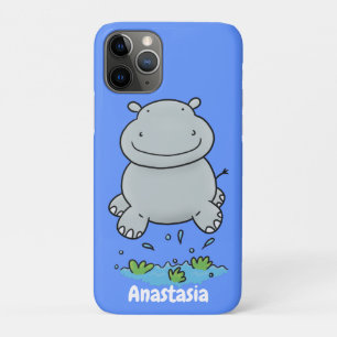 Case-Mate iPhone Case Illustration de saut en hippo mignon