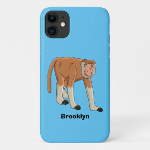Case-Mate iPhone Case Illustration de singe nasique drôle en style carto