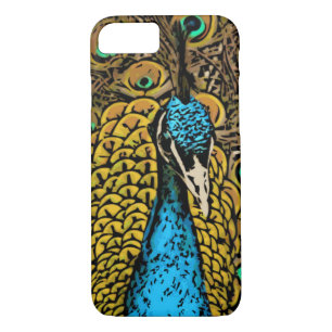 Coque iPhone 7 Illustration de splendeur de paon