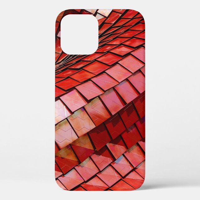 Coques Case-Mate iPhone Illustration de tuiles rouges (Verso)