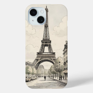 Coque Case-Mate iPhone Illustration de voyage antique vintage de Paris