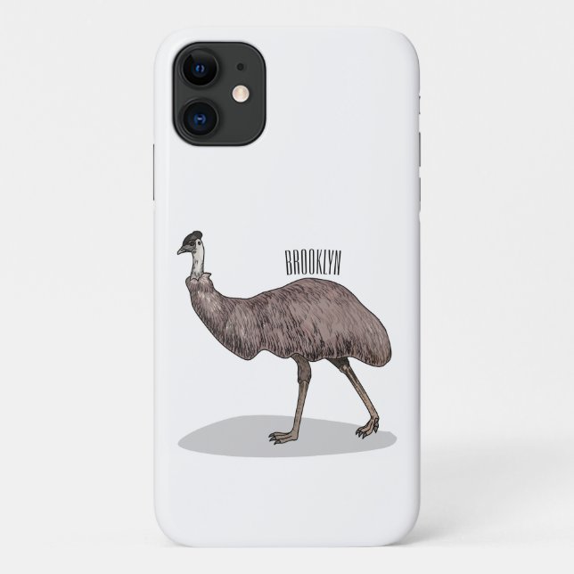 Coques Case-Mate iPhone Illustration d'Emu bird (Dos)