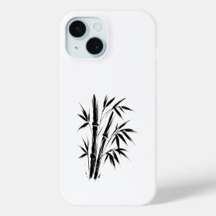 Coque Case-Mate iPhone Illustration d'encre de bambou - Design zen sur