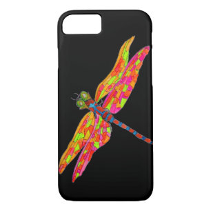 Case-Mate iPhone Case Illustration d'insecte néon de libellule