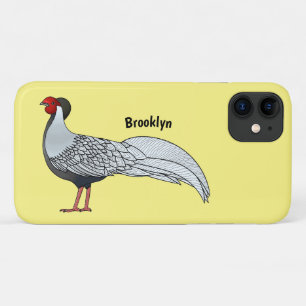 Case-Mate iPhone Case Illustration d'oiseau faisan d'argent