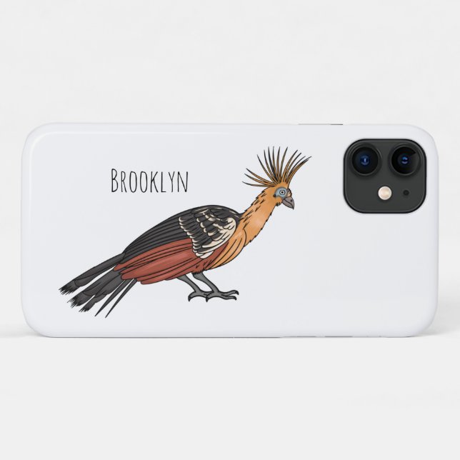 Coques Case-Mate iPhone Illustration d'oiseau Hoatzin (Dos (Horizontal))