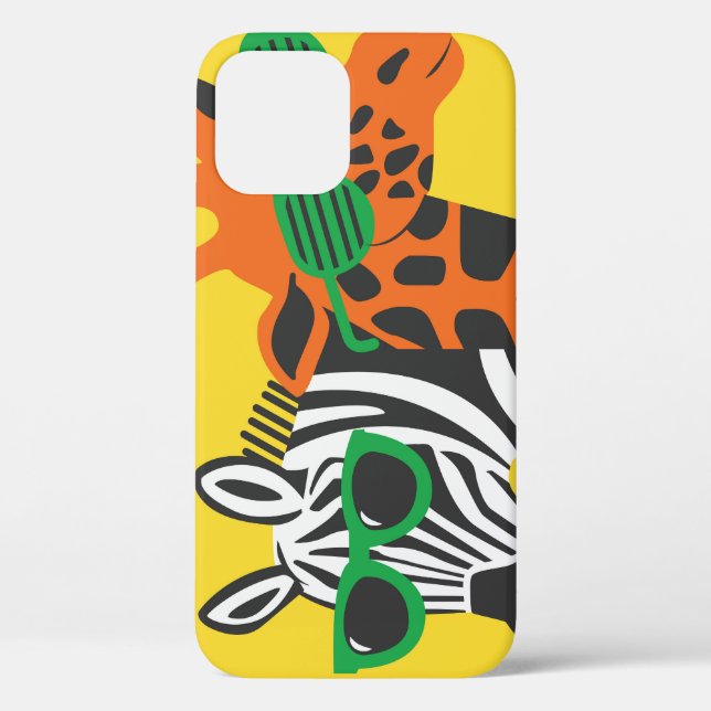 Coques Case-Mate iPhone Illustration du dessin animé de la cool Zebra Gira (Verso)