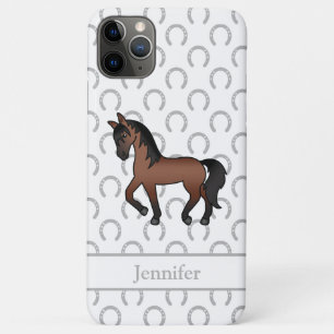 Case-Mate iPhone Case Illustration du dessin animé du Cheval Trotting Br
