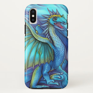 Case-Mate iPhone Case Illustration du dragon d'Imaginaire bleu
