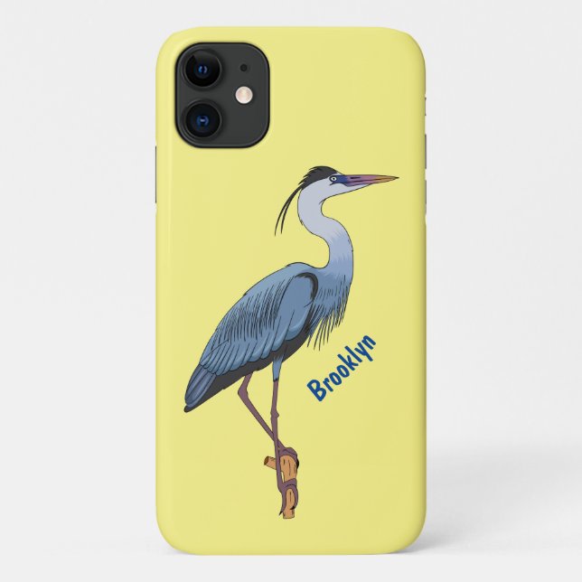 Coques Case-Mate iPhone Illustration du grand héron bleu (Dos)