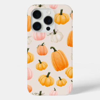 Coque Case-Mate iPhone Illustration du Motif Citrouille Pastel Automne
