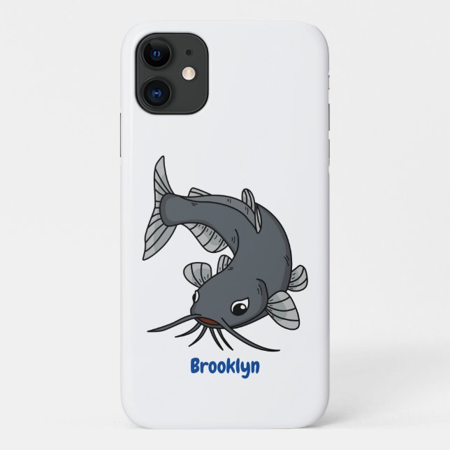 Coques Case-Mate iPhone Illustration du poisson-chat mignon (Dos)