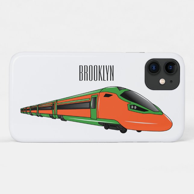 Coques Case-Mate iPhone Illustration du train à balles (Dos (Horizontal))