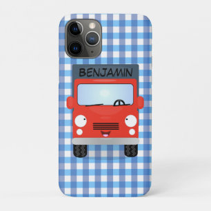 Case-Mate iPhone Case Illustration d'un camion kawaii rouge mou