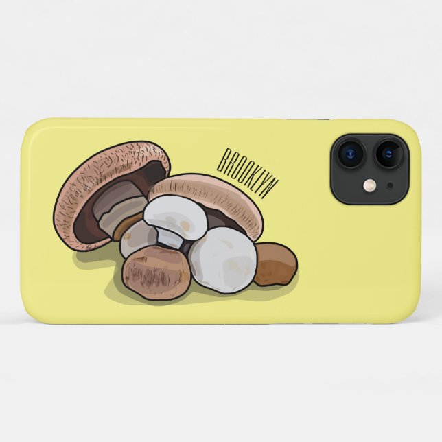 Coques Case-Mate iPhone Illustration d'un champignon (Dos (Horizontal))