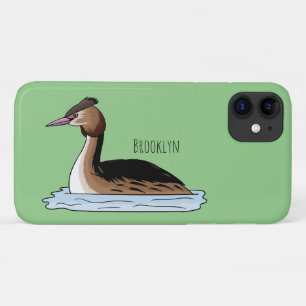 Case-Mate iPhone Case Illustration d'un grand oiseau de grèbe huppé