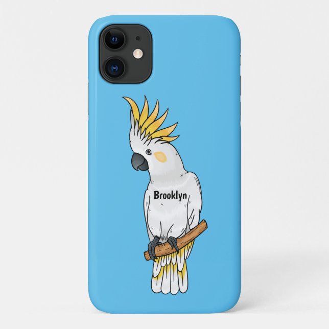 Coques Case-Mate iPhone Illustration d'un oiseau de cokatoscope à crête de (Dos)