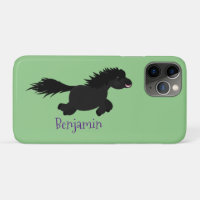 Illustration d'un poney de Shetland mignon