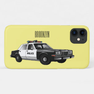 Case-Mate iPhone Case Illustration d'une voiture de police