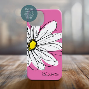 Coque Case-Mate iPhone Illustration florale de marguerite tendance - jaun