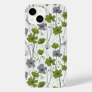 Coque Case-Mate iPhone Illustration florale, fleurs sauvages abstraits, m