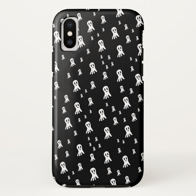 Coques Case-Mate iPhone Illustration gothique de fantôme effrayant (Dos)