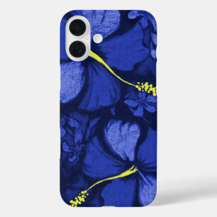 Coque Pour iPhone 16 Plus Illustration hawaïenne de roche de lave de ketmie