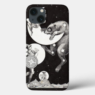 iPhone 13 Coque Illustration nocturne du dieu de l'univers céleste