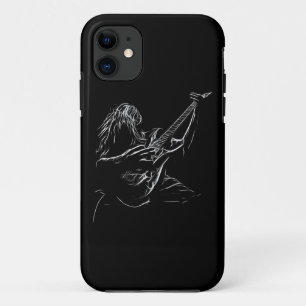 Case-Mate iPhone Case Illustration noire et blanche de joueur de guitare