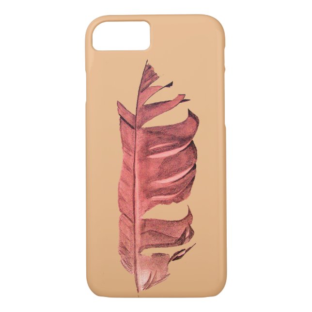 Coques Case-Mate iPhone Illustration originale de dessin de plumes (Dos)