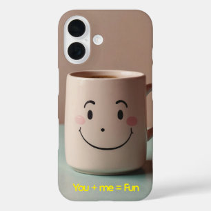 Coque Pour iPhone 16 Illustration personnalisée de la boîte à café