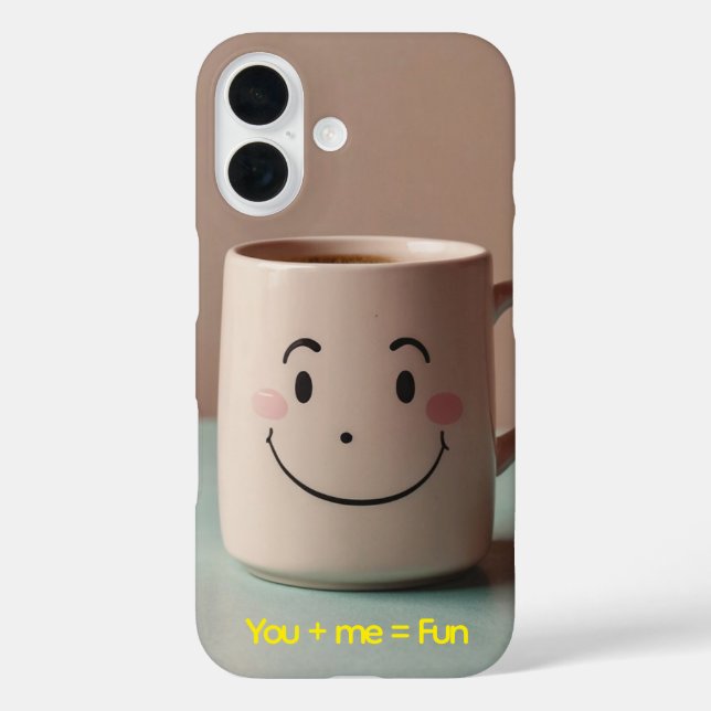 Coques Case-Mate iPhone Illustration personnalisée de la boîte à café (Verso)