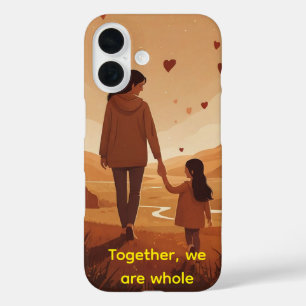 Coque Pour iPhone 16 Illustration personnalisée mère et fille