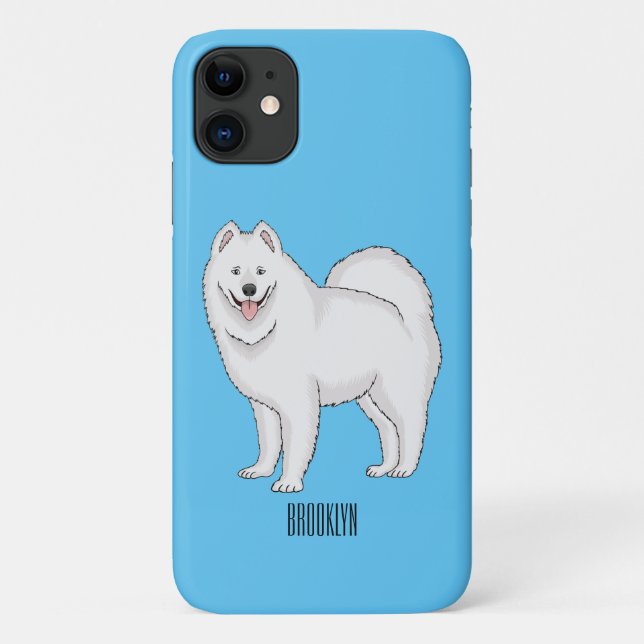 Coques Case-Mate iPhone Illustration Samoyed dog (Dos)