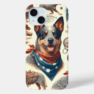 Coque Case-Mate iPhone Illustration vintage Australian Cattle Dog