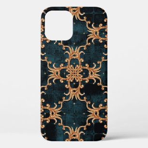Case-Mate iPhone Case Illustration vintage baroque à fleurs dorées motif