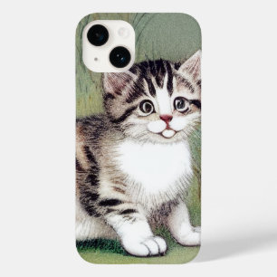 Coque Case-Mate iPhone Illustration vintage de chaton rayé