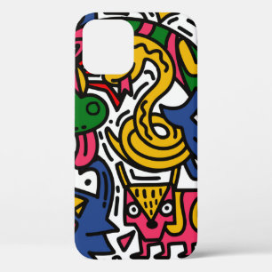 Case-Mate iPhone Case Illustration vintage de Doodle, dessin animé