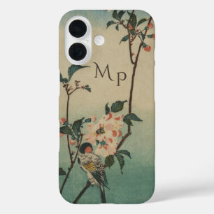Coque Pour iPhone 16 Illustration vintage d'oiseaux et de fleurs