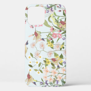 Case-Mate iPhone Case Illustration Vintage du Jardin Floral aux colibris