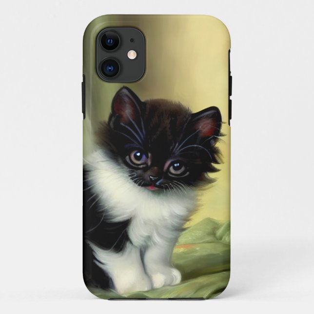 Coques Case-Mate iPhone Illustration vintage Tuxedo Kitten (Dos)
