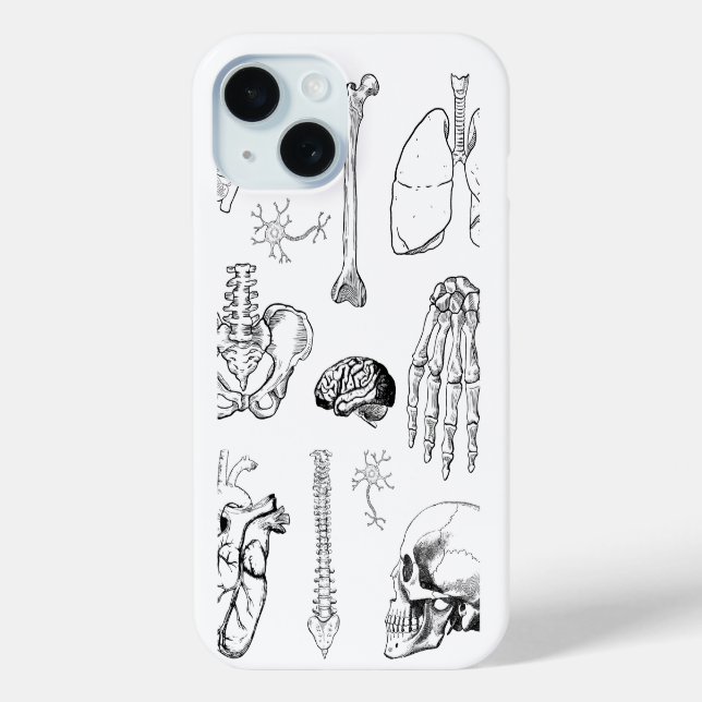 Coques Case-Mate iPhone Illustrations anatomiques humaines vintage pour la (Verso)