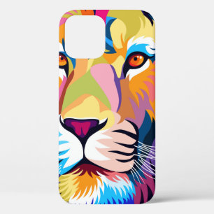 Case-Mate iPhone Case illustrations colorées, lion, design simple - vi