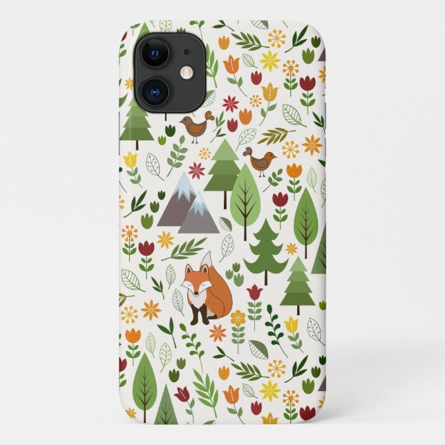 Coques Case-Mate iPhone Illustrations de style scandinave sur Motif crème (Dos)